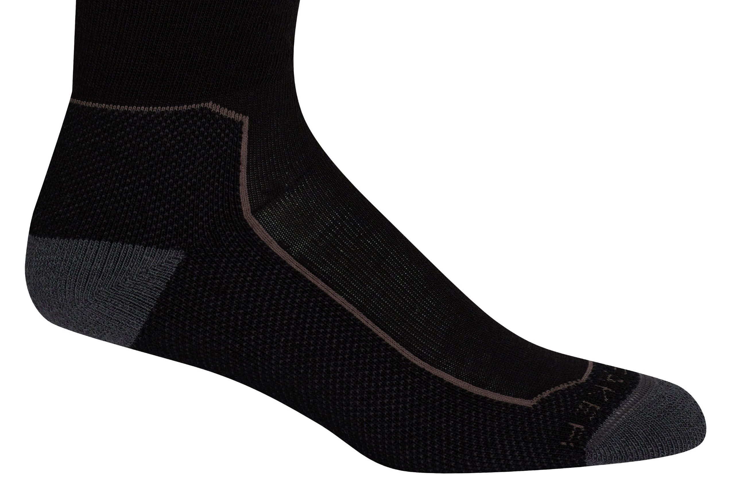 HIKE+ MEDIUM Damen-Merino-Socken / black/monsoon/mink / M=38-40