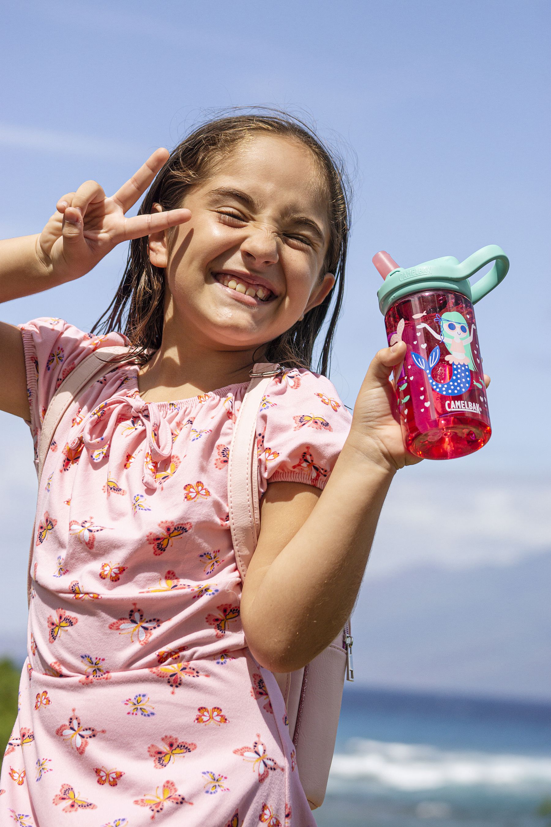 THRIVE FLIP STRAW Trinkflasche KIDS / mermaid / Kids 4dl