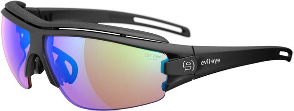 TRACE PRO LST bright Vario Sonnenbrille / black matt - blue mirror / XS