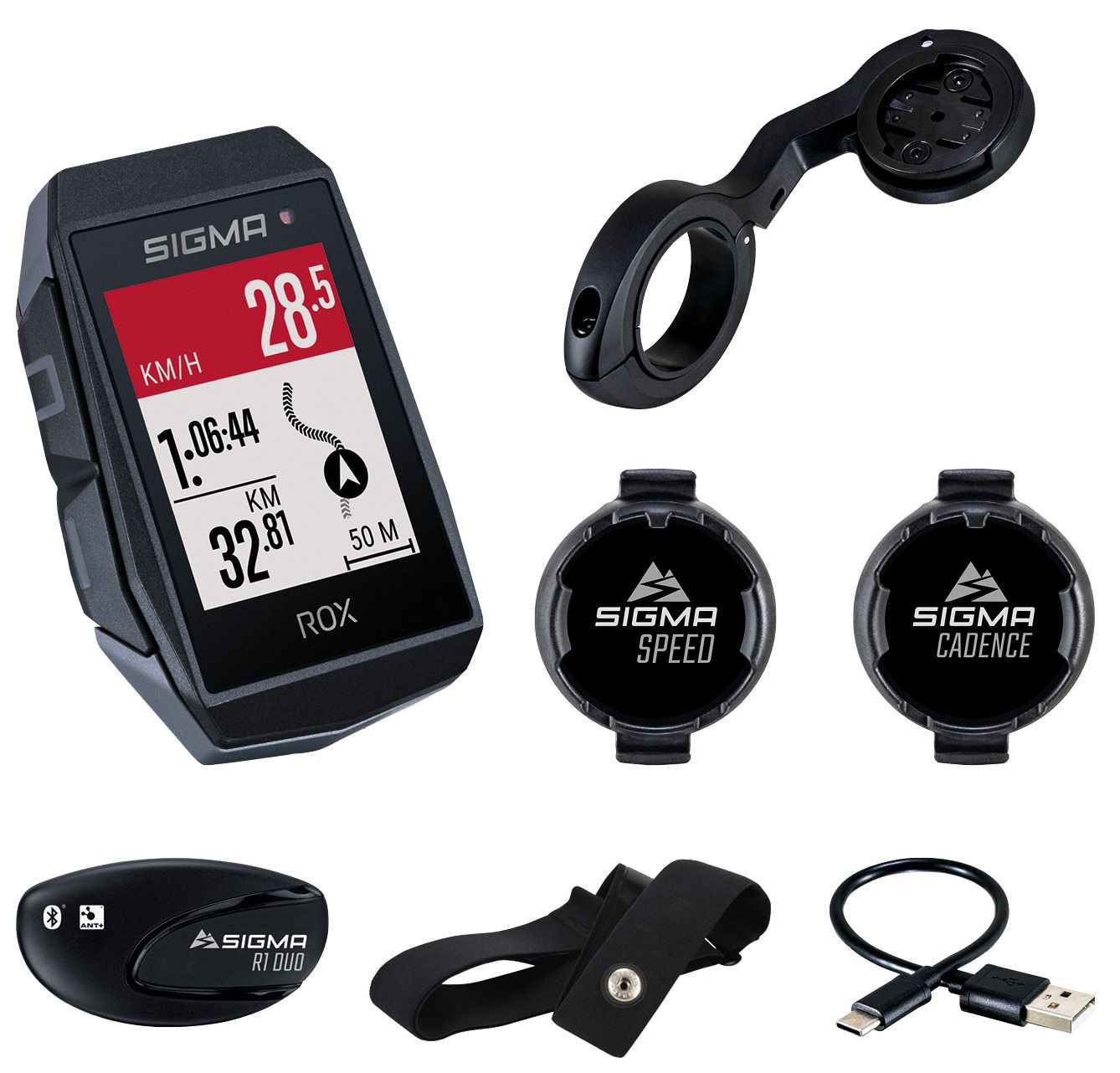 Sigma Computer ROX 11.1 EVO GPS Set / schwarz