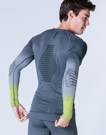 Men Invent FX Shirt LS / rhino grey light grey canary / XL