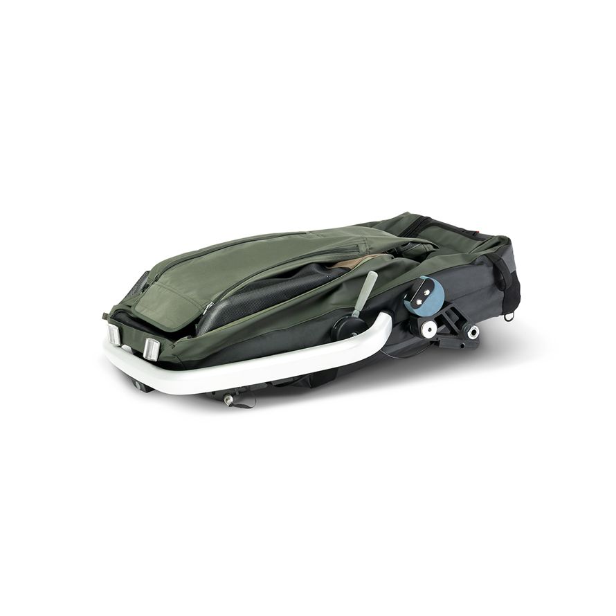 DOG ENNA Hundeanhänger / moss green / L