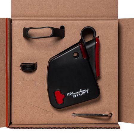 mySTOPY BASIS KIT Bremsassistent / schwarz / LRM 3 Speichen
