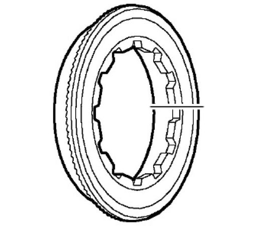 Lock-Ring CS-M771-10 mit Spacer / CS-HG81-10