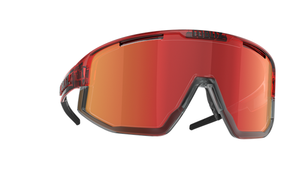 FUSION Sportbrille / transparent red