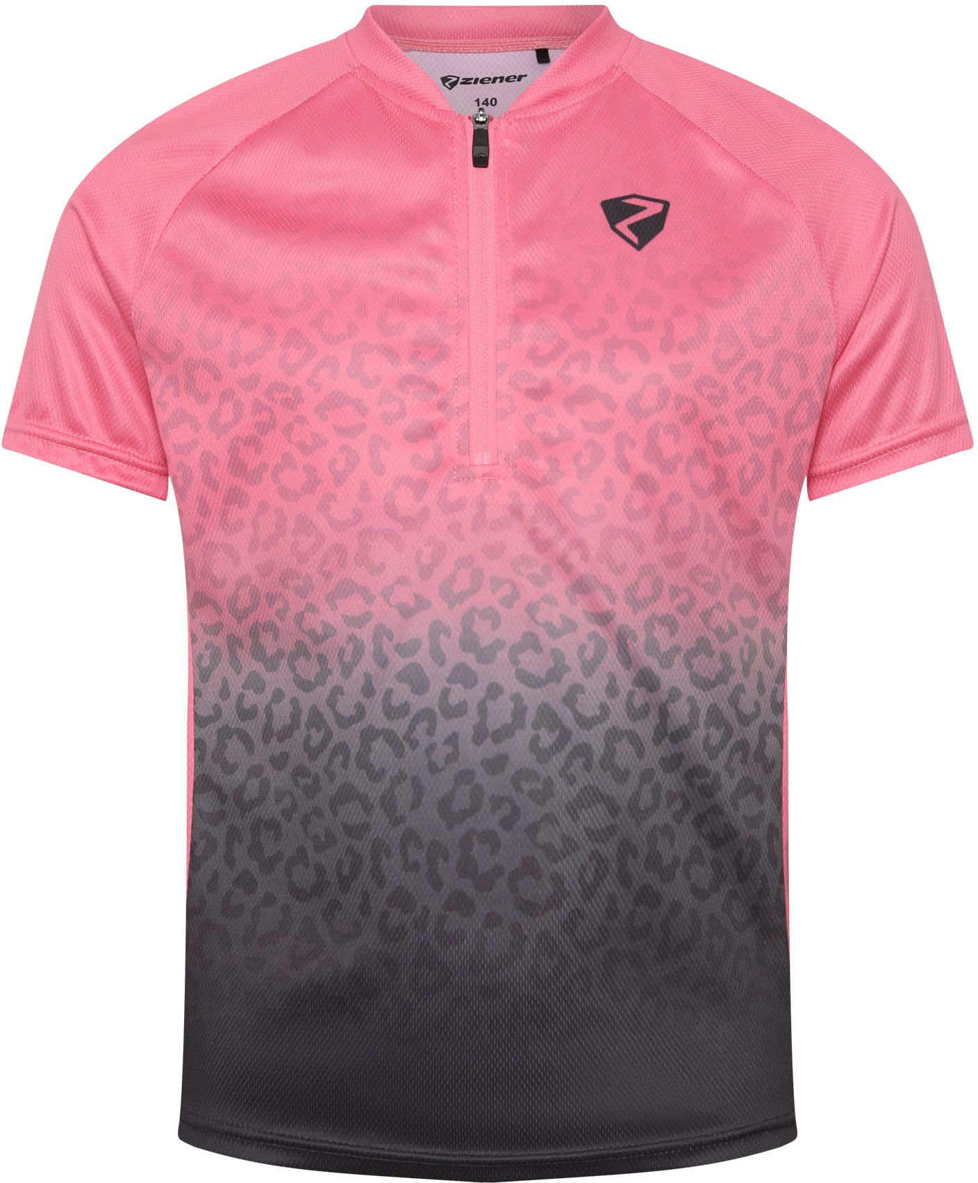 NESTEL-Z Kinder-Kurzarmtrikot / black/straberry sorbet / 152