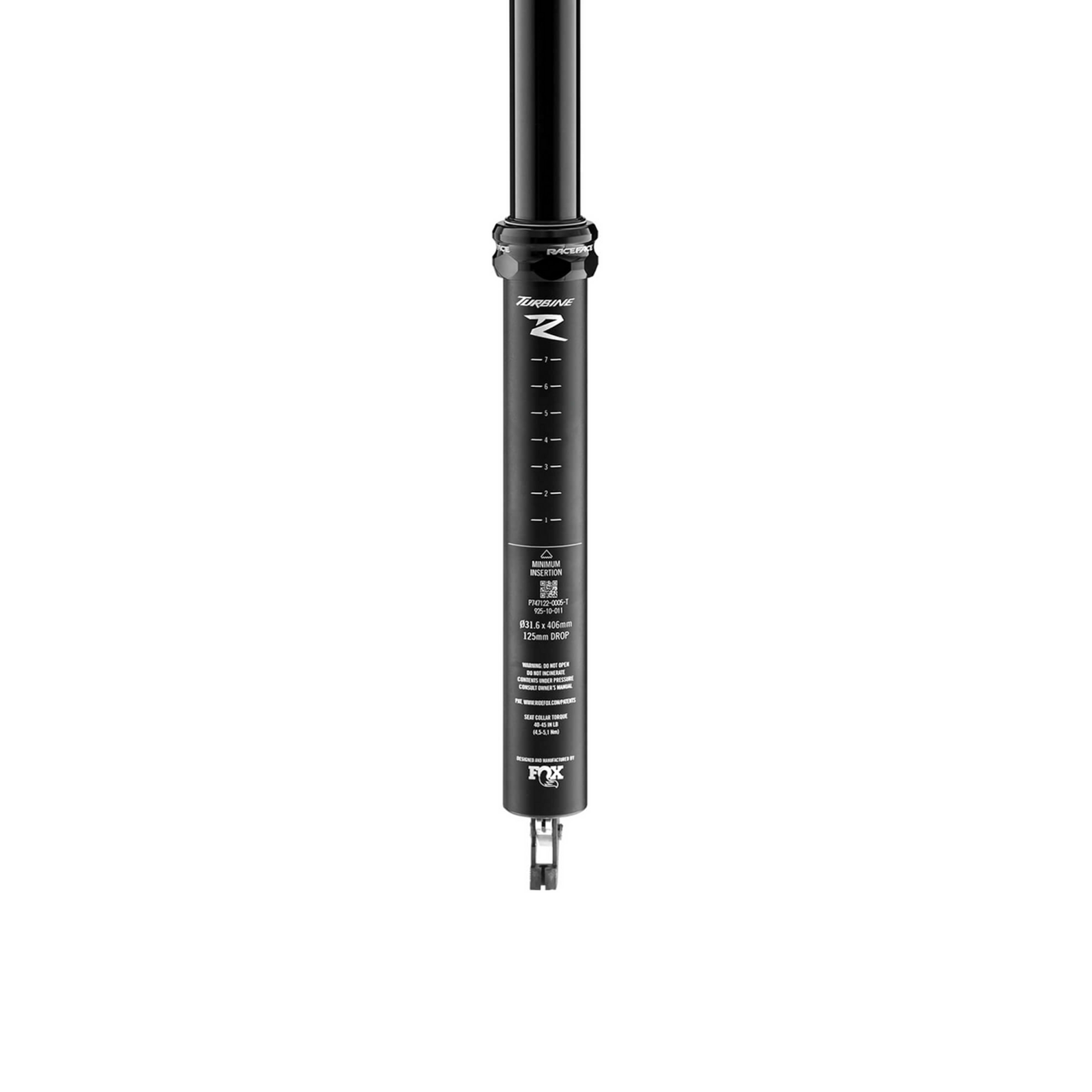 Turbine R SV Dropper Post 125 No Lever / black / 30.9mm