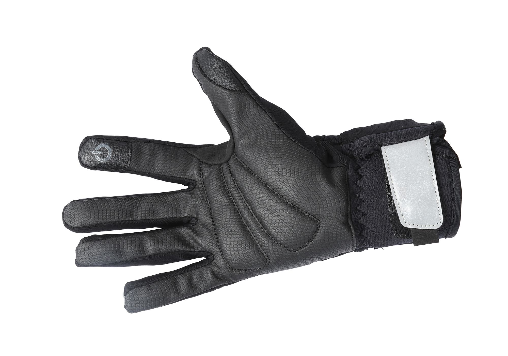 BEAM COVER Unisex-Handschuh mit reflektierender Schutzhülle / schwarz_silber / XL