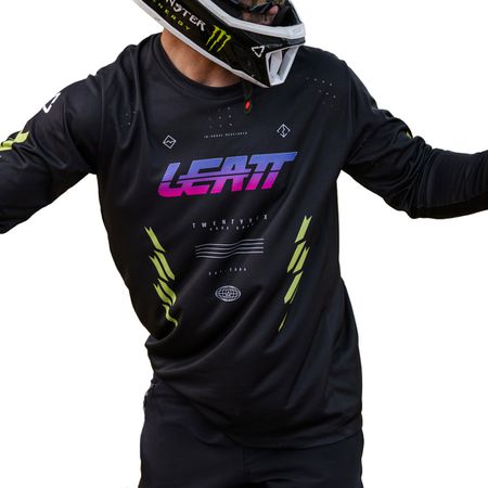 MTB Gravity 4.0 Long Sleeve Jersey / race black / XL