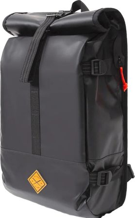 Rolltop Backpack / schwarz / 26 x 15 x 45 cm, 22 l