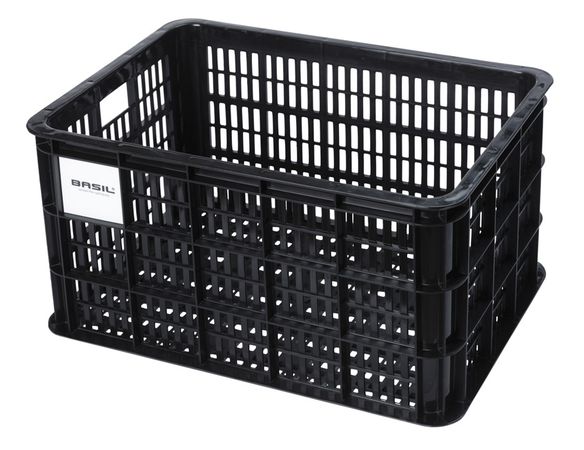 Fahrradkiste Crate / schwarz / 40 l, 49 cm, 38 cm, 26 cm