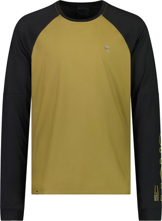 TARN WIND Herren-Merino-Langarmshirt mit Windschutz / lichen/black / XXL