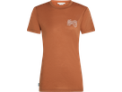 TL ADVENTURE RIDE Damen-Merino-Kurzarmshirt / dusty clay / M
