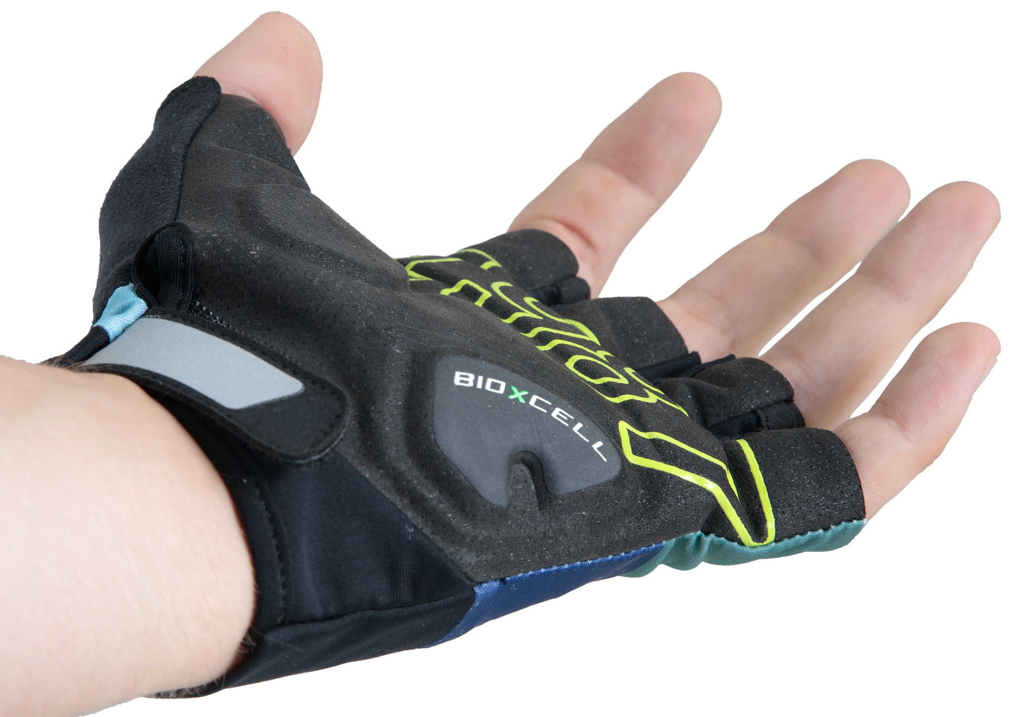 1987 TEAM Unisex-Kurzfingerhandschuhe / marineblau / 3XL