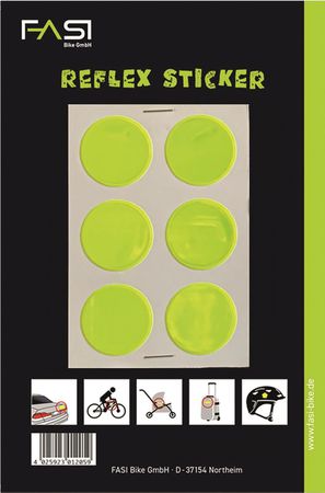 Reflex-Sticker Kreise / gelb