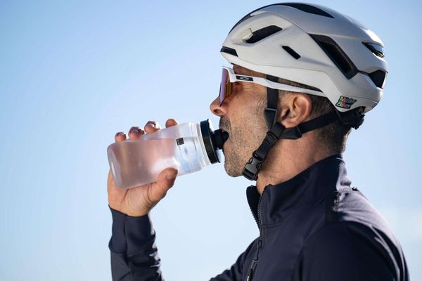 FLY TEX Bidon / clear, Deckel schwarz / 550 ml