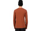 YOTEI Herren-Merino-Langarmshirt / sienna/black / S