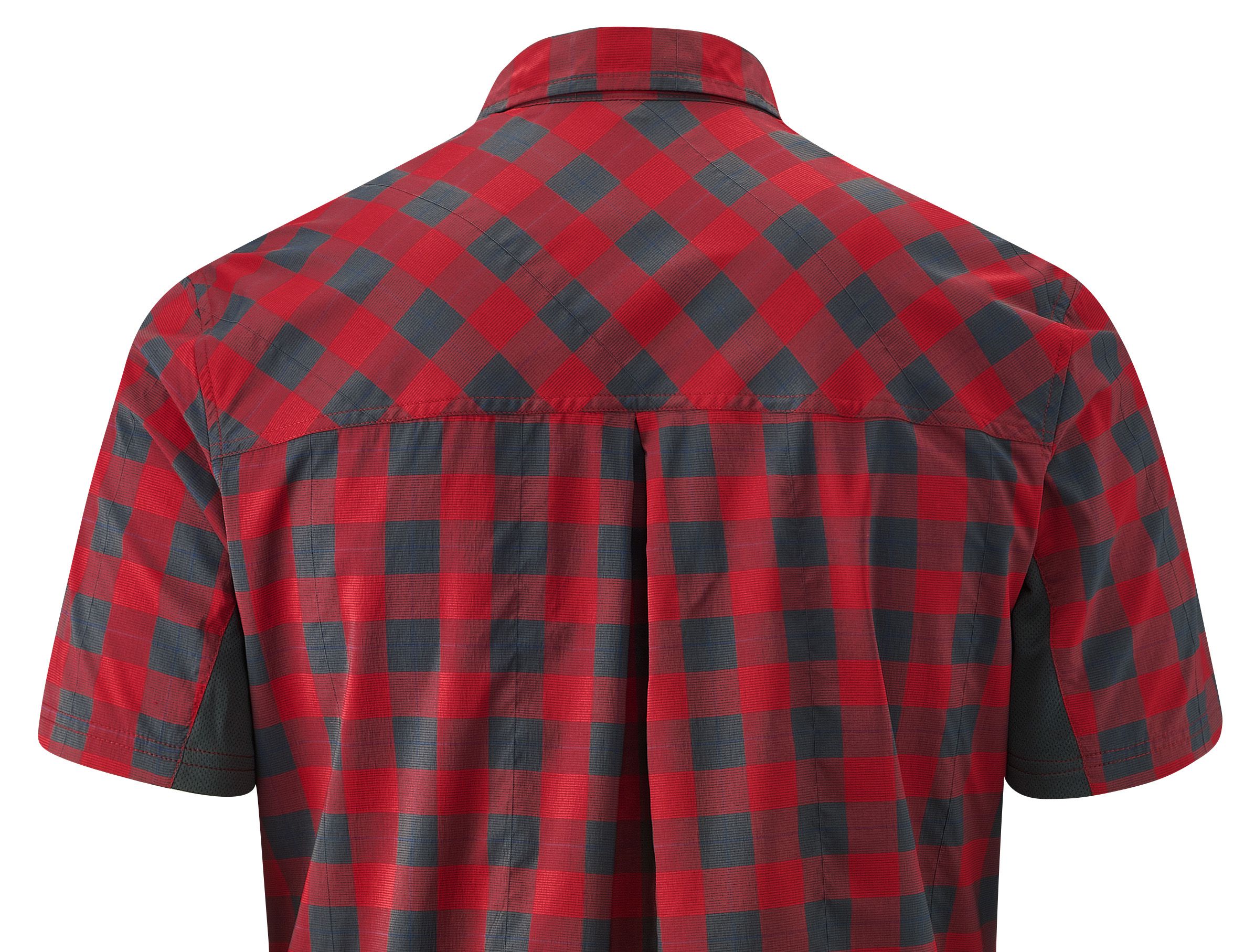 DON Herren-Kurzarm-Bikehemd / chili pepper/graphite / 5XL