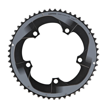 Chainring Force22 110BCD Non-/Hidden-Bolt (50-34) / black / 110x50T