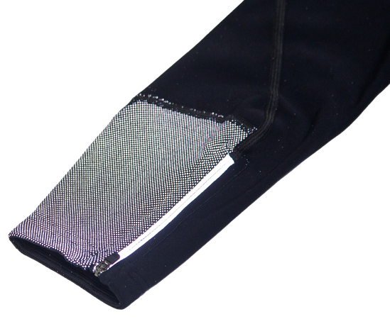 REFLEXI reflektierende Beinlinge / schwarz / XL/XXL