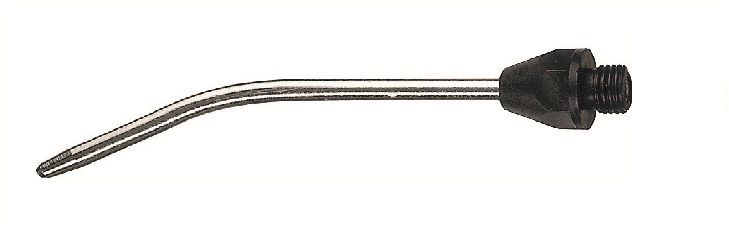 Verlängerungsdüse gebogen 110mm zu Ausblaspistole / silber