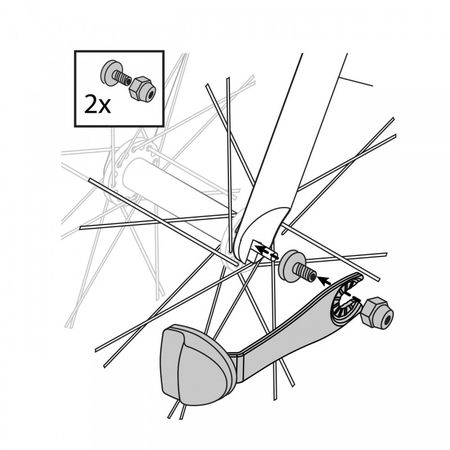 SL 150 / SL 250 QR Ersatz-Halterungsmuttern Set (2stk)