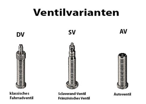 SCHWALBE STANDARD Schlauch / 16", AV3, 40mm, 47/62-305
