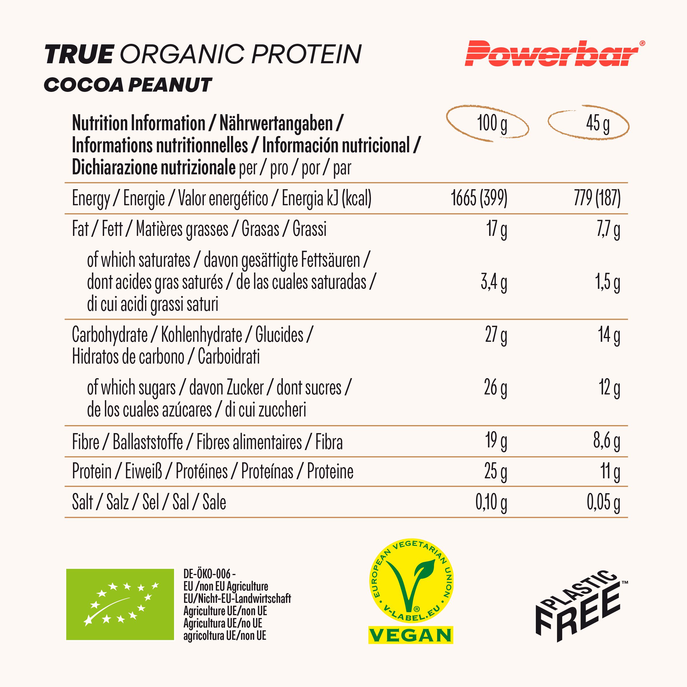 TRUE ORGANIC PROTEIN / HAZELNUT COCOA