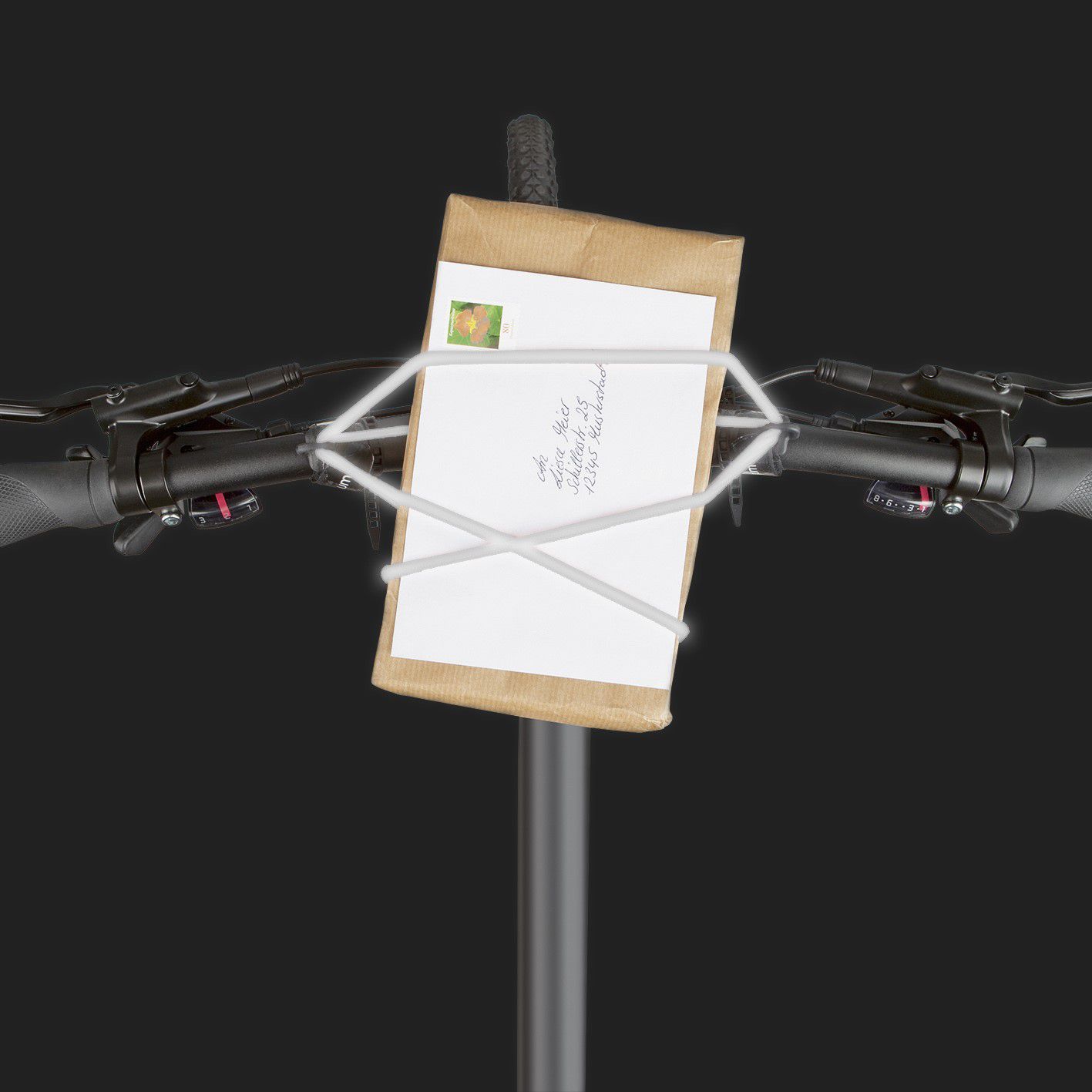 CARRYYYGUM Lenkerspannband / white reflective