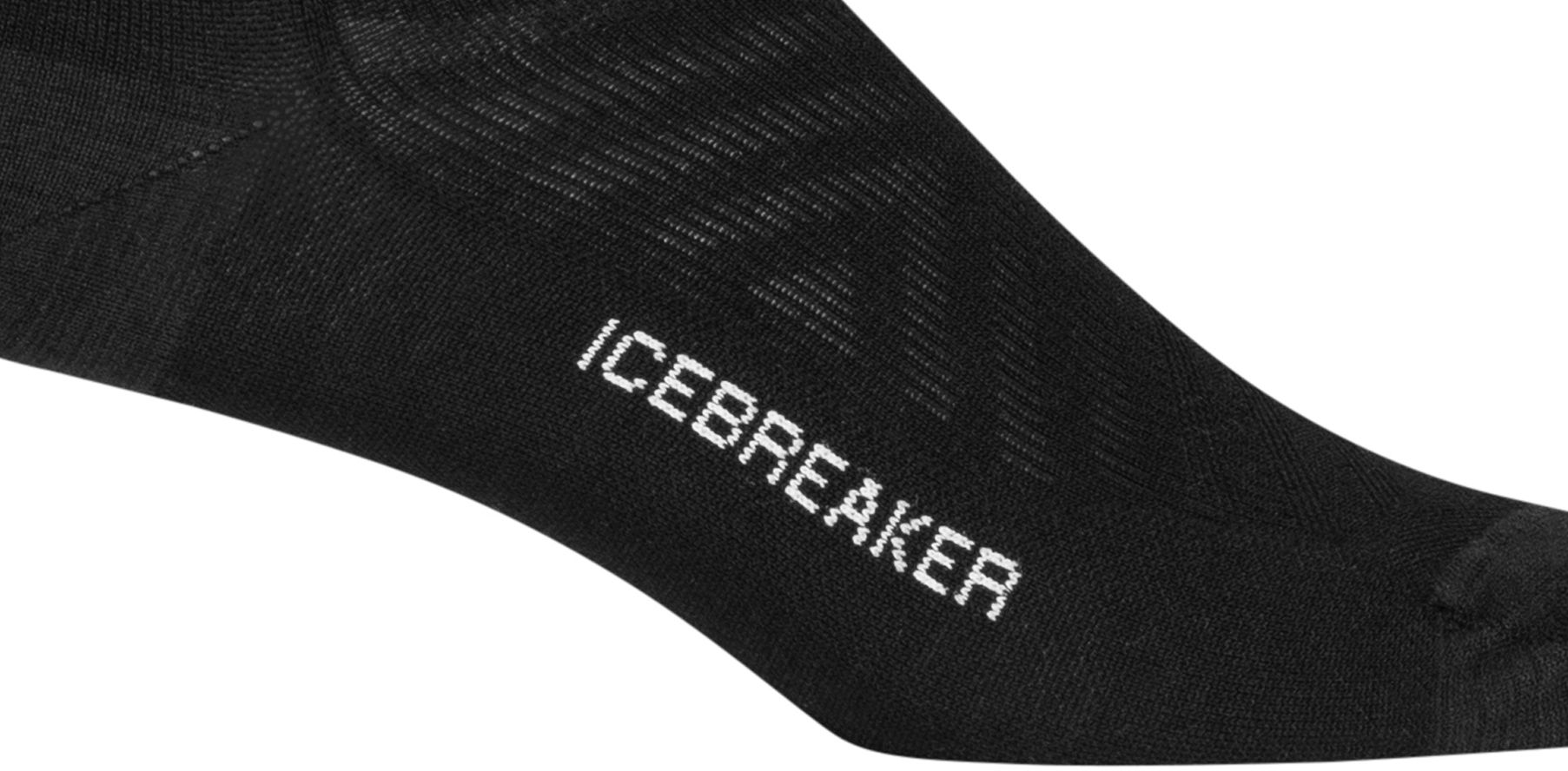 RUN+ UL MICRO Damen-Merino-Socken / black/snow / S=35-37