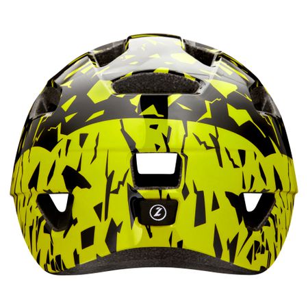 LAZER Kids Nutz KinetiCore Helm / black flash yellow