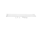 Spoke and Nipple 244mm CX-Ray Straight Pull Qty 3 / silver