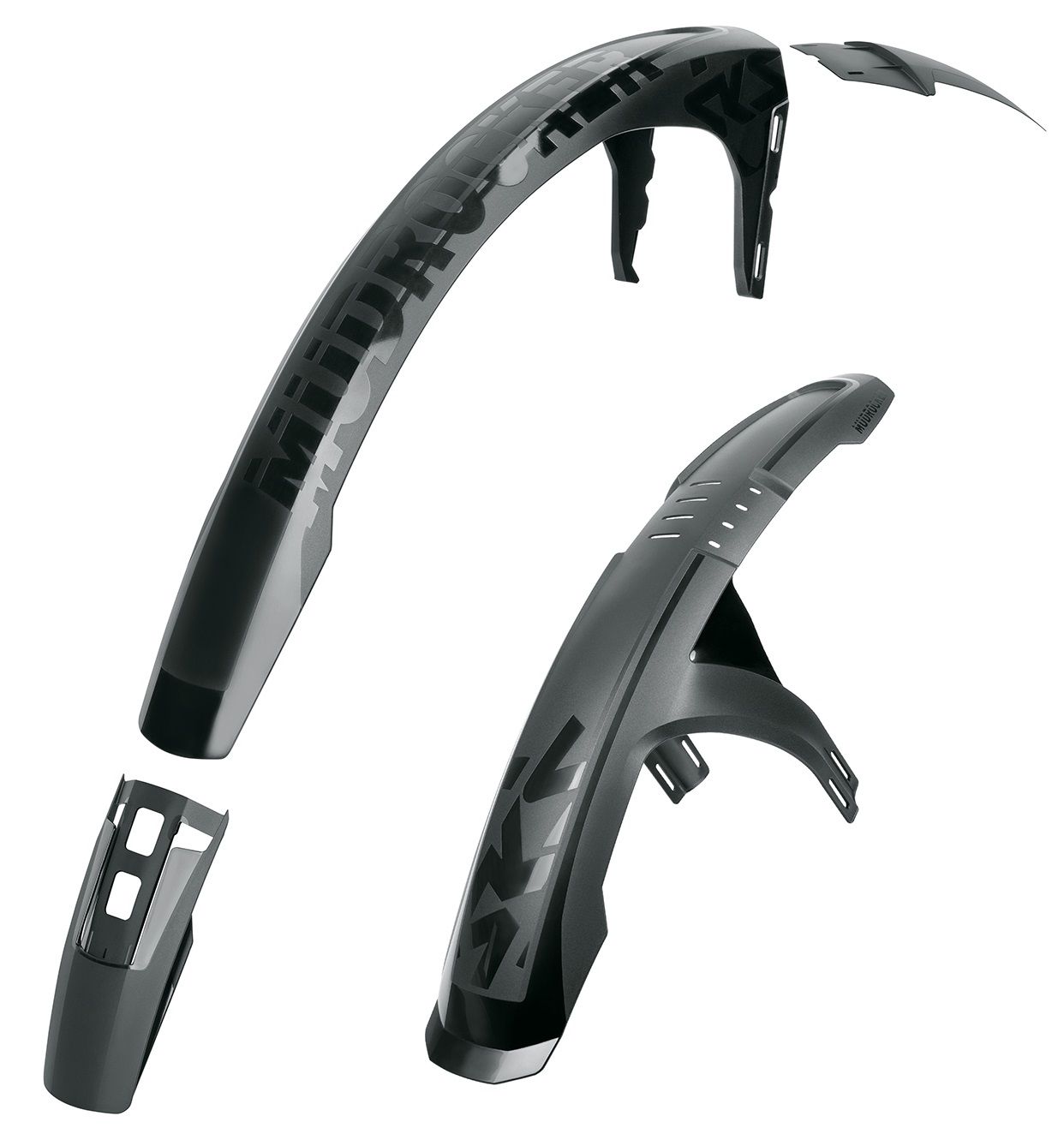 Steckschutzblechgarnitur Mudrocker / schwarz