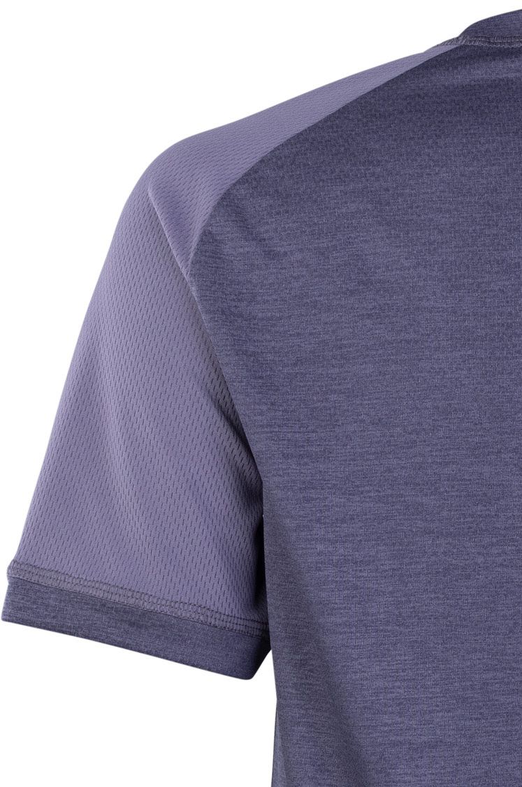 TECH LOGO Damen-Kurzarmshirt / somber amethyst / 38