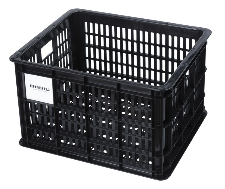 Fahrradkiste Crate / schwarz / 29.5 l, 44 cm, 33 cm, 25 cm