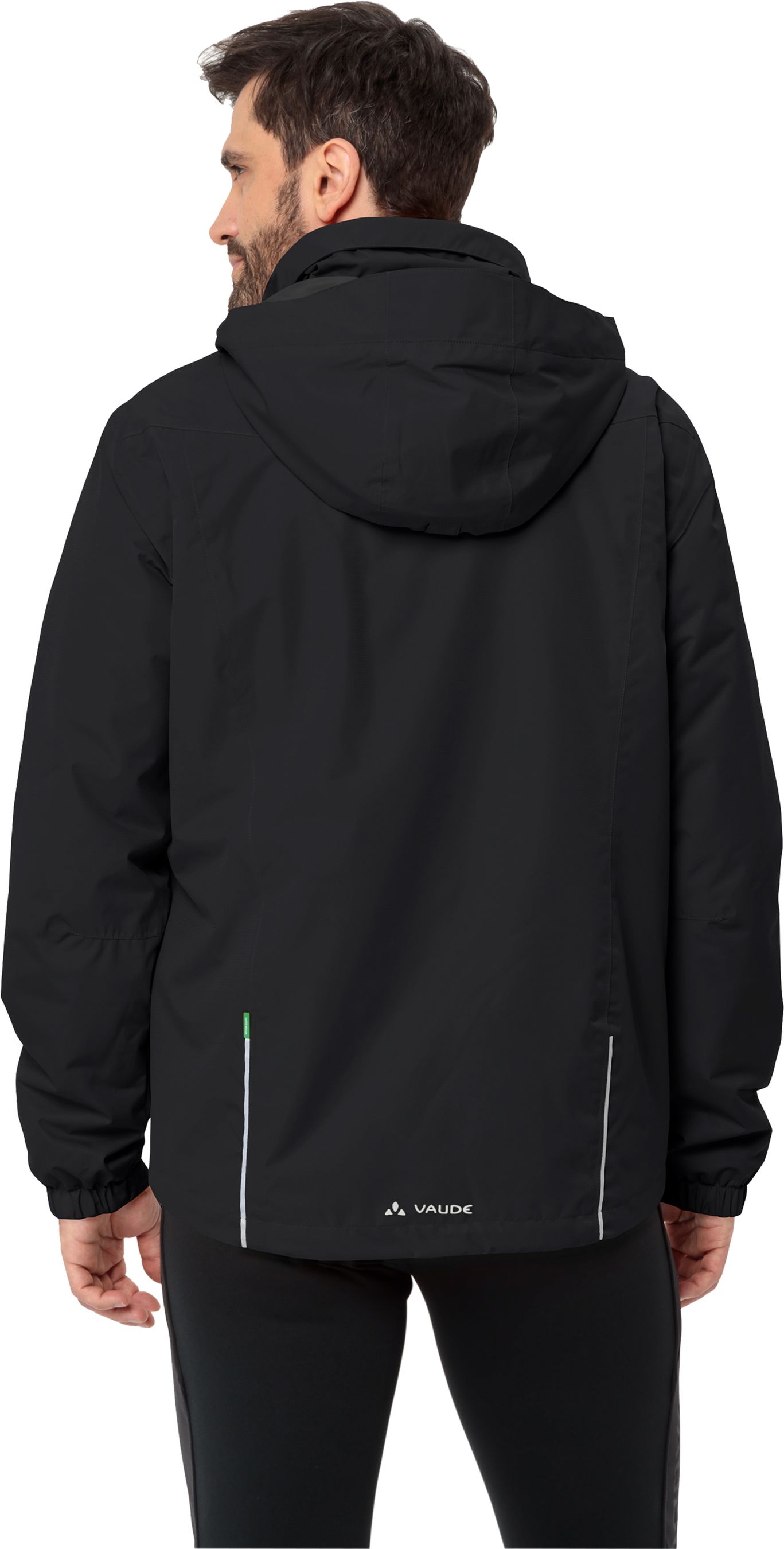 ESCAPE BIKE WARM Herren-Regenjacke / black / L