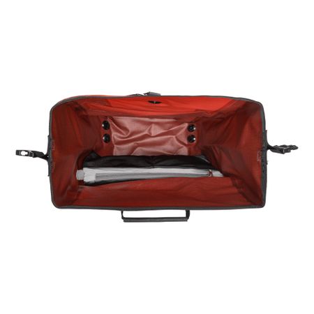 BACK-ROLLER PRO PLUS Taschen (Duo), schwarz/grau / salsa - dark chili / 2 x 35 L