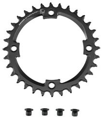 LEVO Stahl-Kettenblatt Eagle 12fach / schwarz / 32 Z/L 104mm
