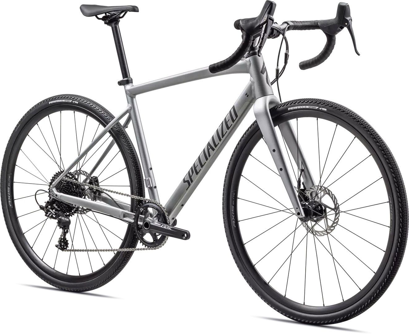 DIVERGE COMP E5 Gravelbike / satin silver dust smoke / 58 CM