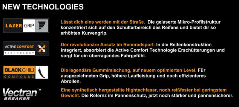GRAND PRIX 5000 Rennveloreifen (23, 25, 28, 32C) / schwarz / 700 X 32C