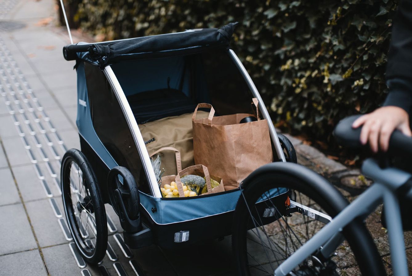 THULE COURIER 2 "3in1" Kinder-, Transport- und Hundeanhänger / blau