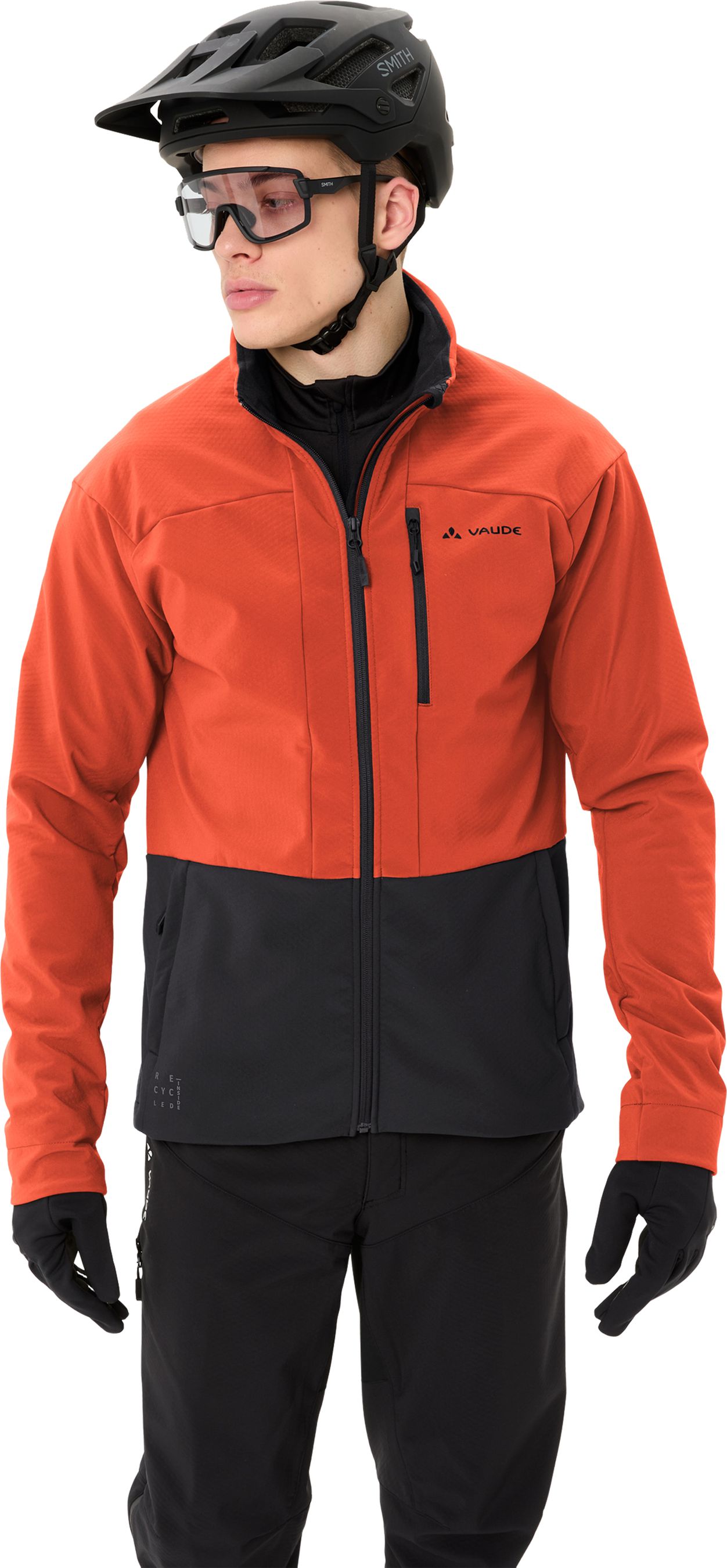 QIMSA PRO Herren-Softshelljacke / glowing red / S