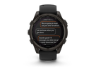 FENIX 8 SOLAR SAPPHIRE Multisportuhr / carbongrau / 47mm Sapphire, 22mm Armband