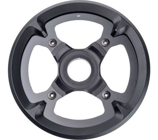 Kettenblatt STEPS SM-CRE80-11 / schwarz / 44 Zähne/mit Aufnahme, 50 mm Kettenlinie, doppelter Hosenschutz