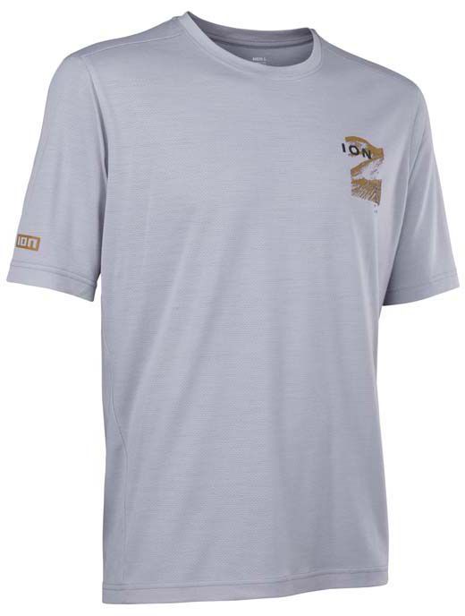 IONIC MERINO Herren-Kurzarmshirt / frosted grey / XXL