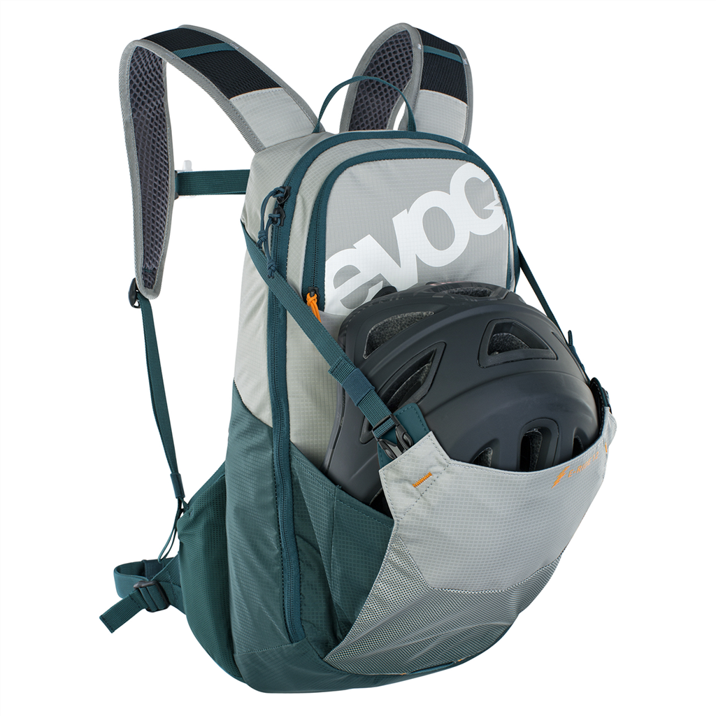 E-RIDE, 12L Bikerucksack / stone/petrol