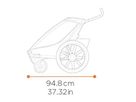 THULE CHARIOT CROSS 1 Gen. 2 Kinderanhänger / alu/faded khaki