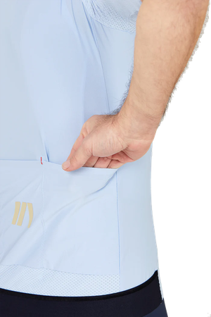 AERO LIGHT Herren-Kurzarmtrikot / ice blue / L