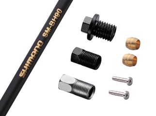 SM-BH90-JK-SSR Road Bremsleitungs-Set / schwarz / 1000 mm