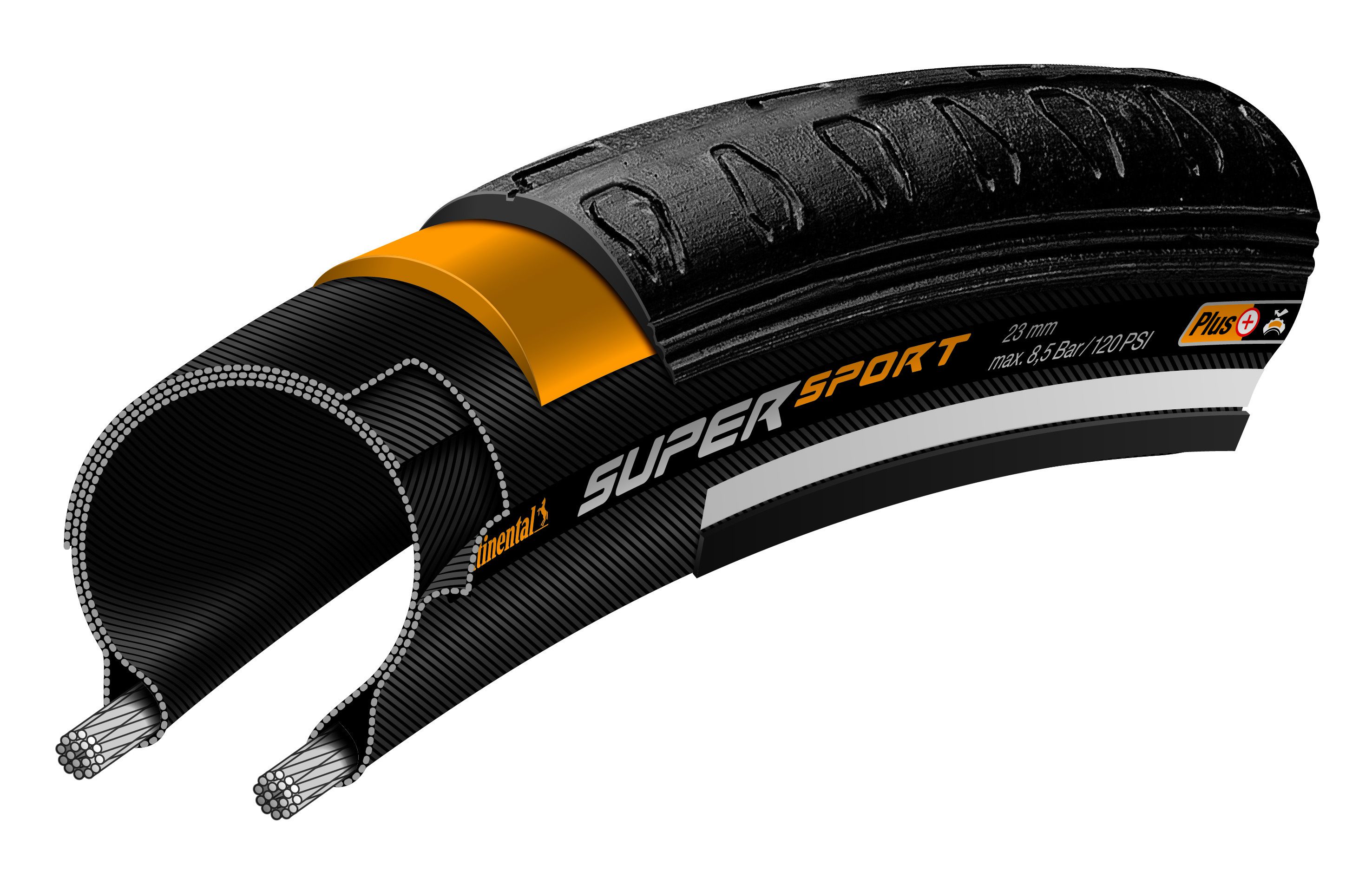 SUPER SPORT PLUS Reifen / black / 700x25C, 25-622